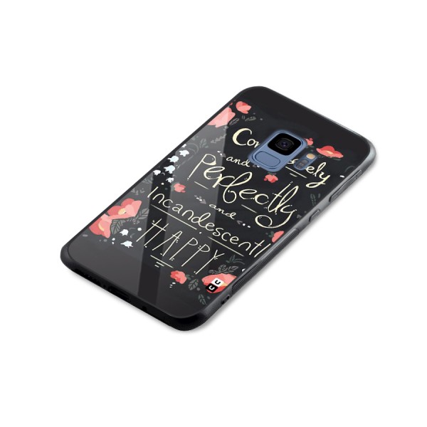 Completely Happy Glass Back Case for Galaxy S9