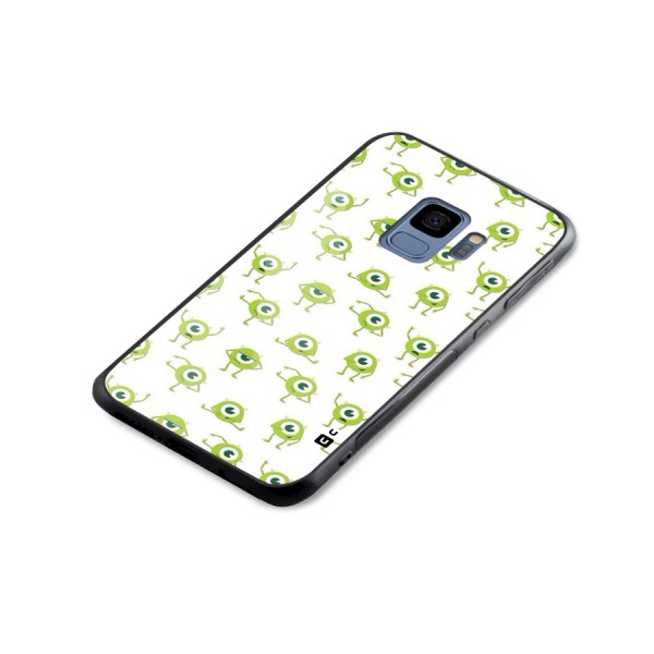 Crazy Green Maniac Glass Back Case for Galaxy S9