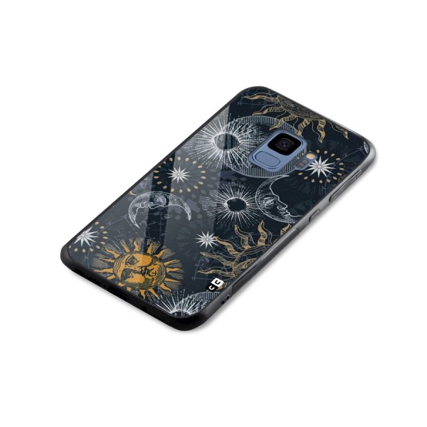 Moon And Sun Glass Back Case for Galaxy S9