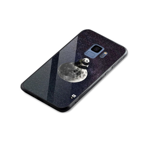 Panda Space Glass Back Case for Galaxy S9