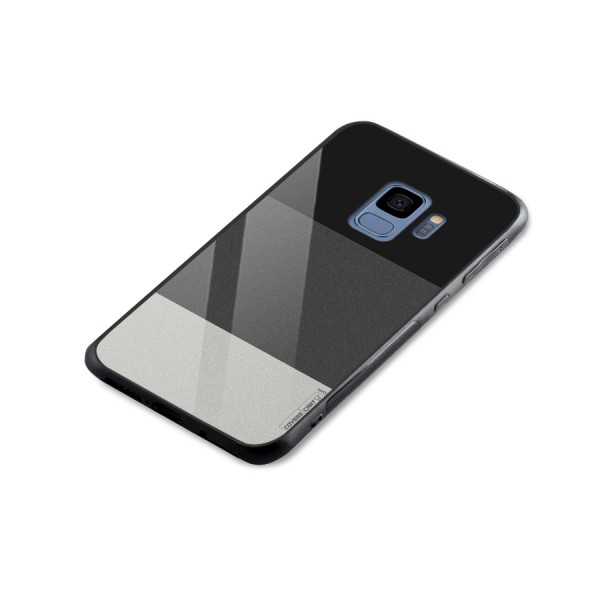 Pastel Black and Grey Glass Back Case for Galaxy S9
