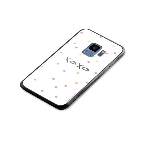 Polka Hugs Glass Back Case for Galaxy S9
