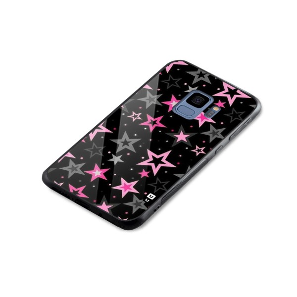 Star Outline Glass Back Case for Galaxy S9