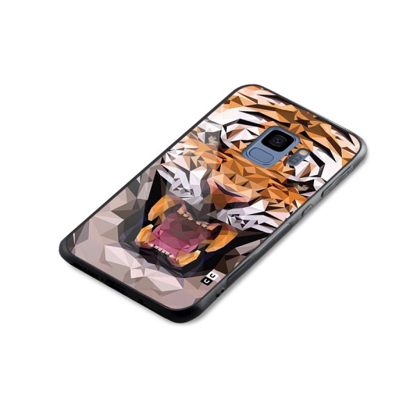 Tiger Abstract Art Glass Back Case for Galaxy S9