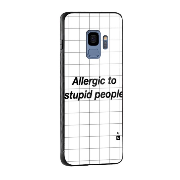 Allergic Glass Back Case for Galaxy S9