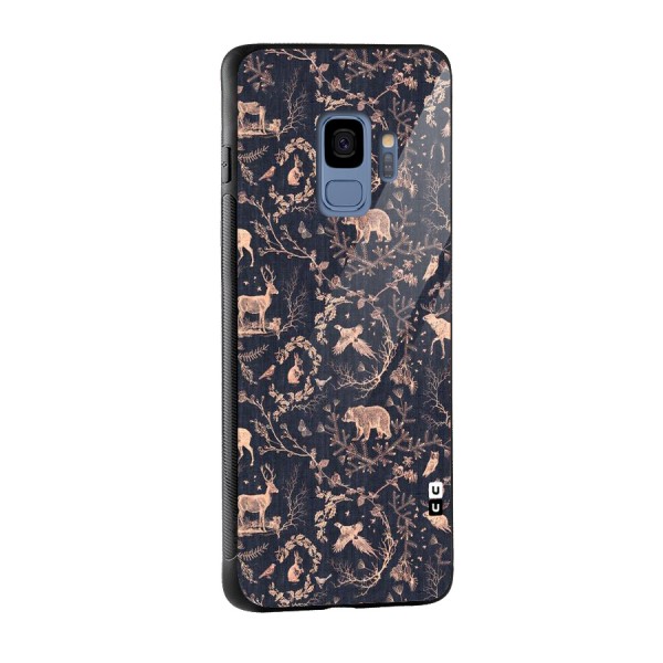 Beautiful Animal Design Glass Back Case for Galaxy S9