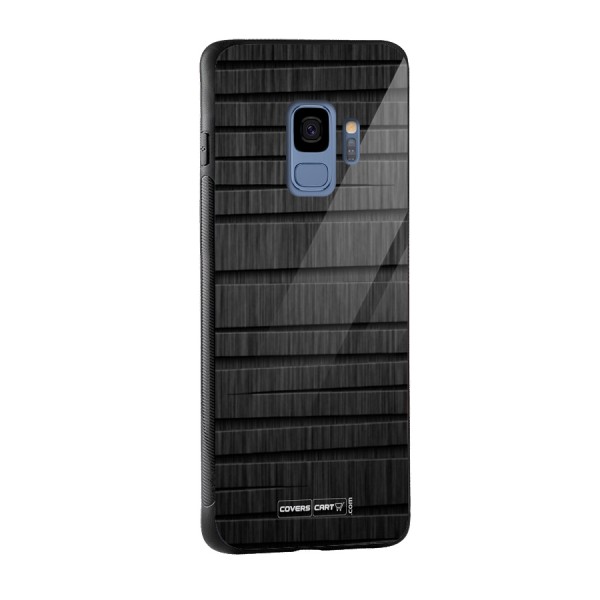 Black Abstract Glass Back Case for Galaxy S9