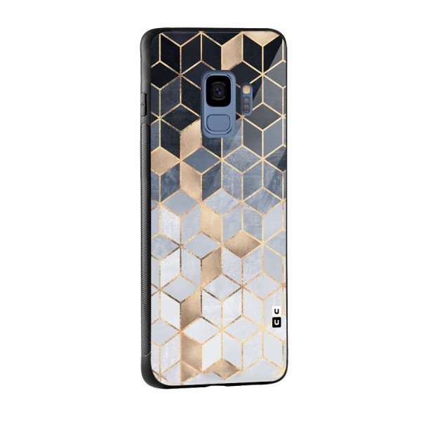 Blues And Golds Glass Back Case for Galaxy S9