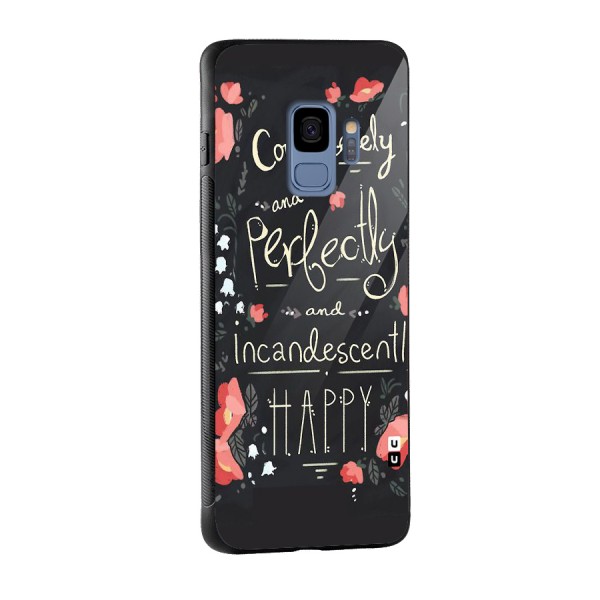 Completely Happy Glass Back Case for Galaxy S9