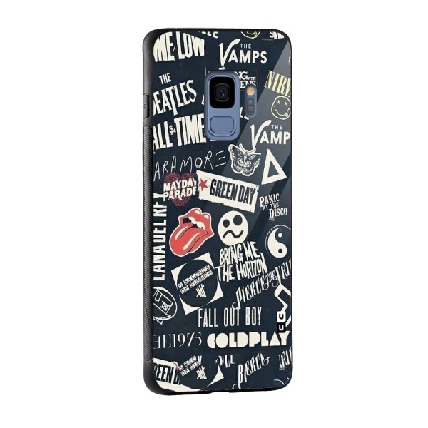 Music My Paradise Glass Back Case for Galaxy S9