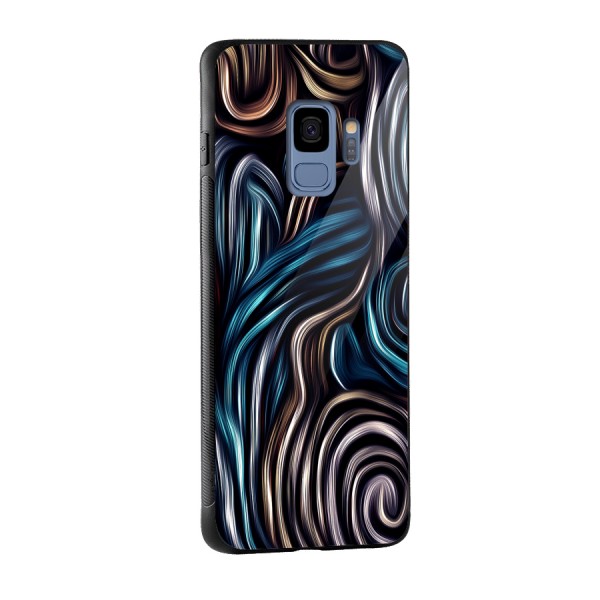 Oil Paint Artwork Glass Back Case for Galaxy S9