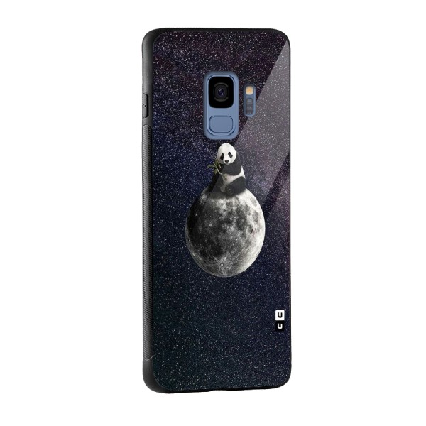 Panda Space Glass Back Case for Galaxy S9