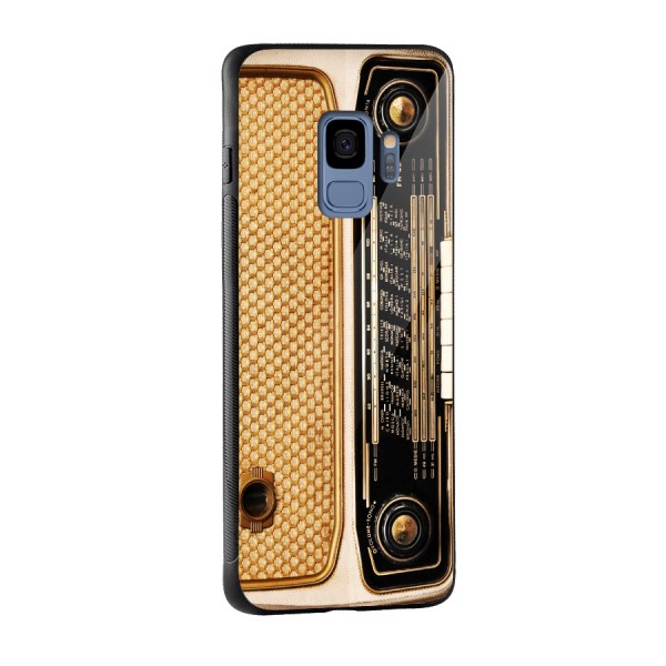 Vintage Radio Glass Back Case for Galaxy S9