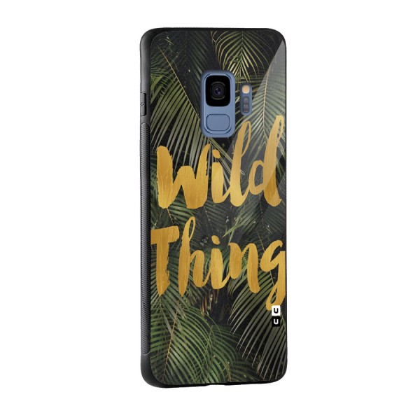 Wild Leaf Thing Glass Back Case for Galaxy S9