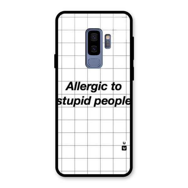 Allergic Glass Back Case for Galaxy S9 Plus