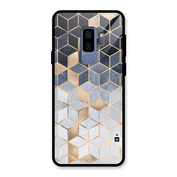 Blues And Golds Glass Back Case for Galaxy S9 Plus