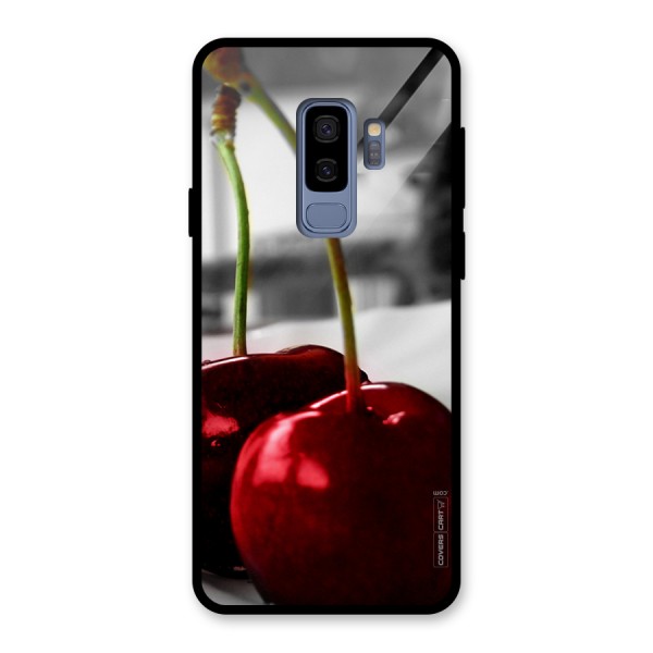 Cherry Photography Glass Back Case for Galaxy S9 Plus