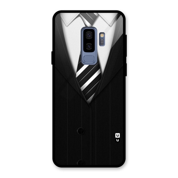 Classic Ready Suit Glass Back Case for Galaxy S9 Plus