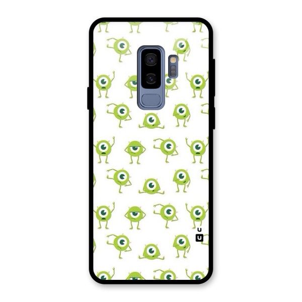 Crazy Green Maniac Glass Back Case for Galaxy S9 Plus