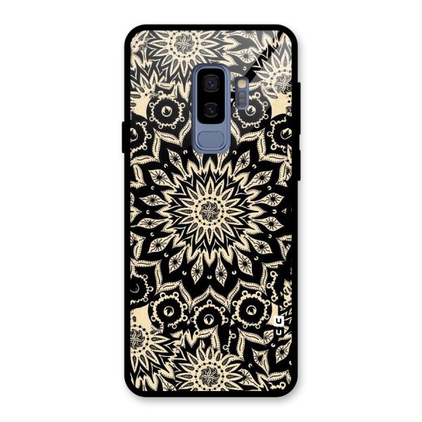 Golden Mandala Glass Back Case for Galaxy S9 Plus