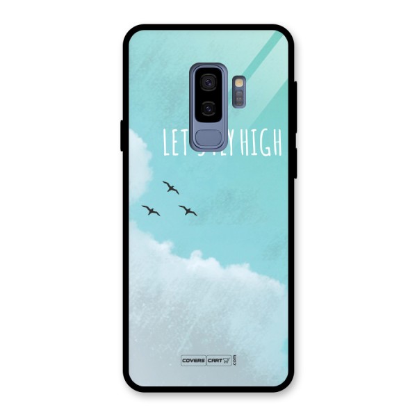 Lets Fly High Glass Back Case for Galaxy S9 Plus