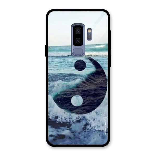 Oceanic Peace Design Glass Back Case for Galaxy S9 Plus