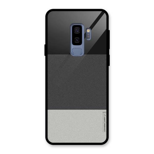 Pastel Black and Grey Glass Back Case for Galaxy S9 Plus