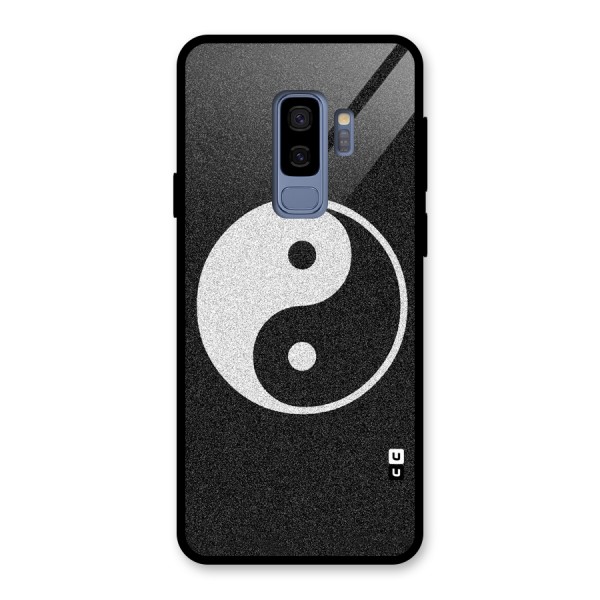 Peace Disorted Glass Back Case for Galaxy S9 Plus