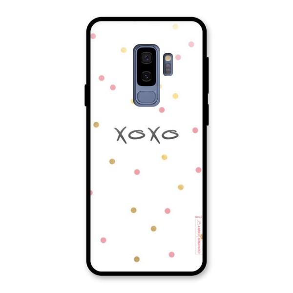 Polka Hugs Glass Back Case for Galaxy S9 Plus