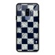 Sketchy Check Design Glass Back Case for Galaxy S9 Plus