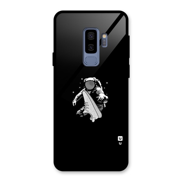 Space Shoe Glass Back Case for Galaxy S9 Plus