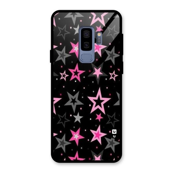 Star Outline Glass Back Case for Galaxy S9 Plus