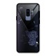 Voilet Floral Design Glass Back Case for Galaxy S9 Plus