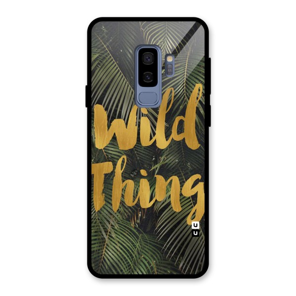 Wild Leaf Thing Glass Back Case for Galaxy S9 Plus