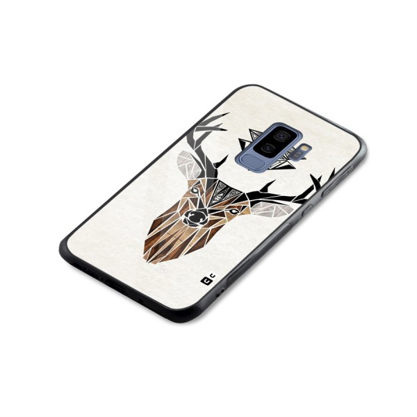 Aesthetic Deer Design Glass Back Case for Galaxy S9 Plus