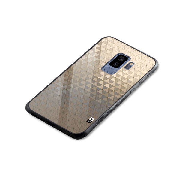 Beautiful Golden Pattern Glass Back Case for Galaxy S9 Plus