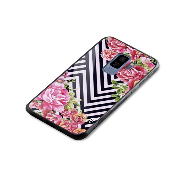 Bloom Zig Zag Glass Back Case for Galaxy S9 Plus