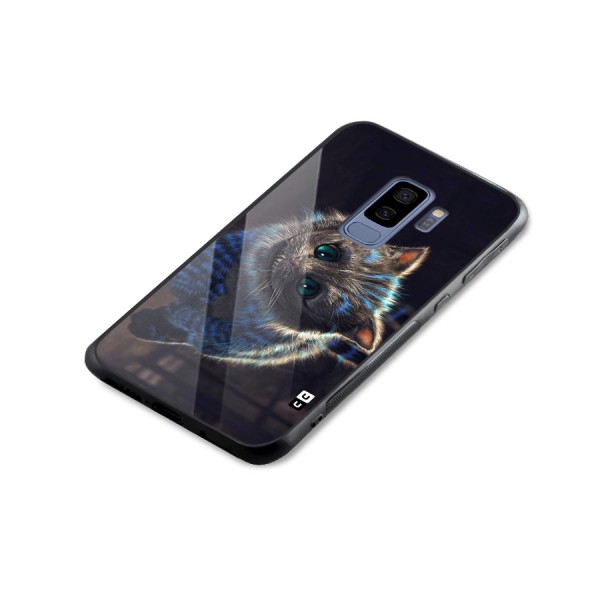 Cat Smile Glass Back Case for Galaxy S9 Plus