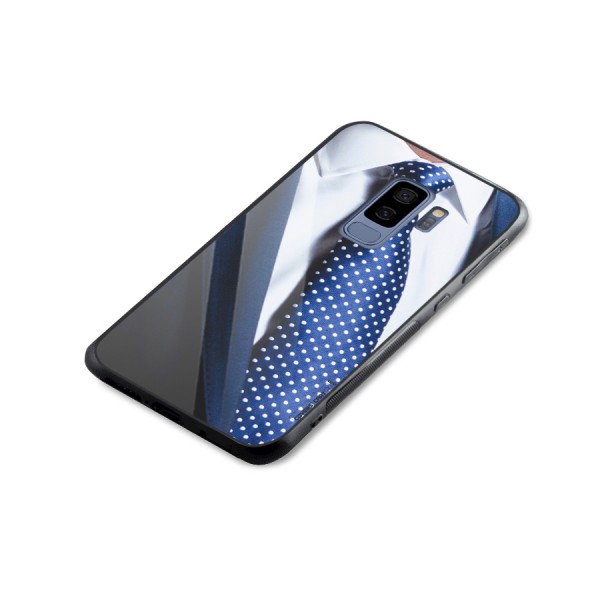 Classy Tie Glass Back Case for Galaxy S9 Plus