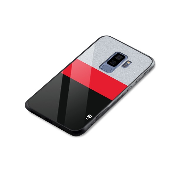 Cool Melange Stripe Glass Back Case for Galaxy S9 Plus
