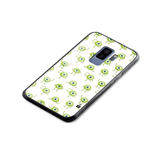 Crazy Green Maniac Glass Back Case for Galaxy S9 Plus