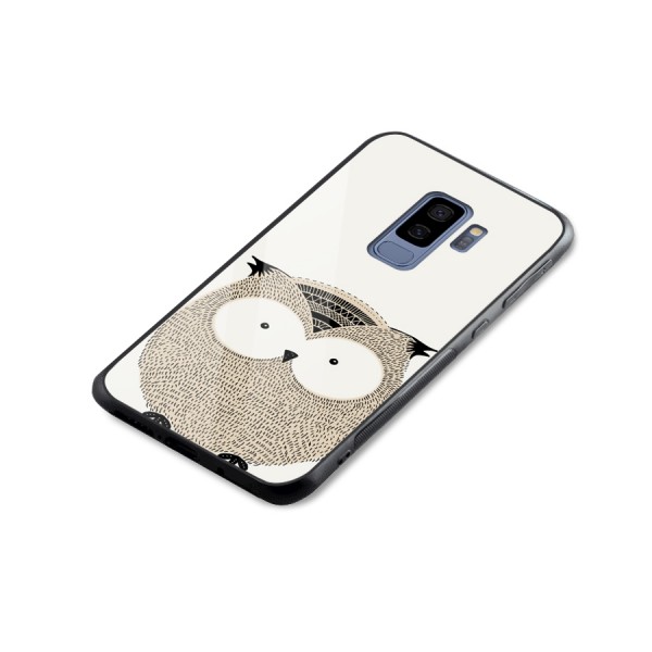 Cute Owl Glass Back Case for Galaxy S9 Plus