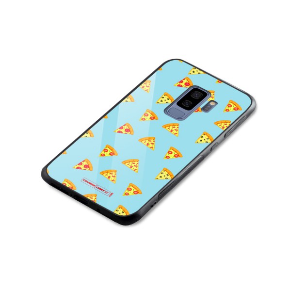 Cute Slices of Pizza Glass Back Case for Galaxy S9 Plus