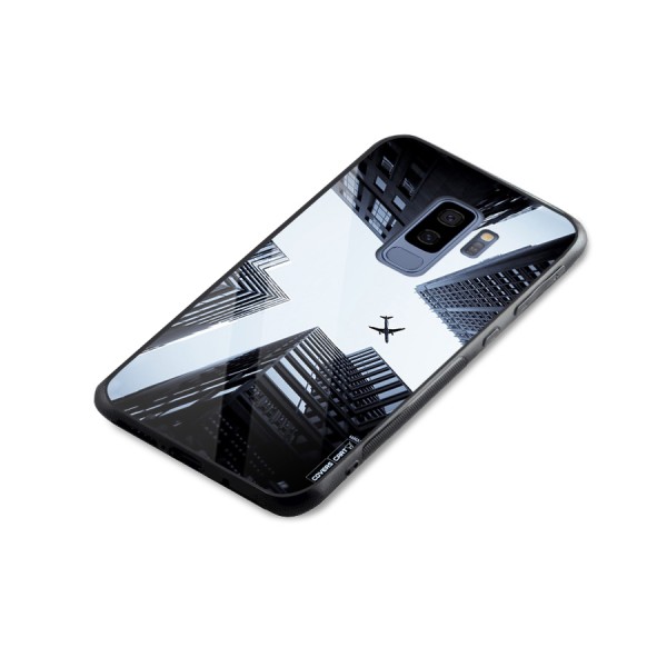 Fly Perspective Glass Back Case for Galaxy S9 Plus