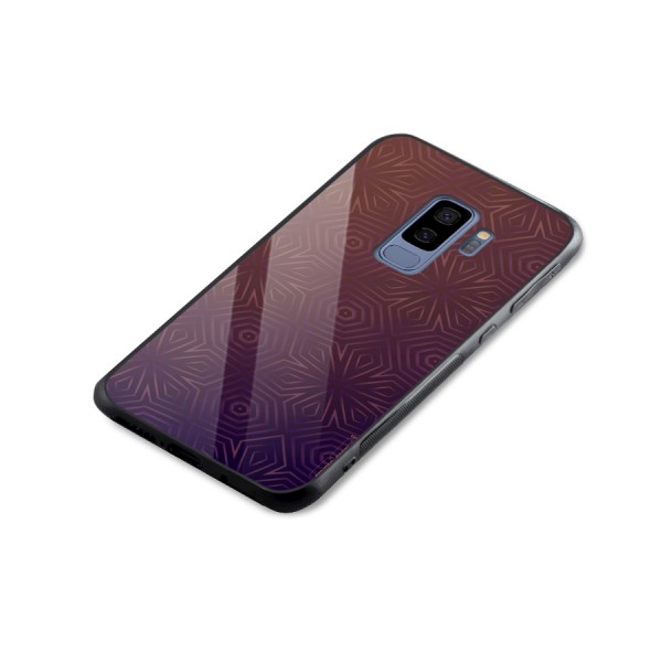 Lavish Purple Pattern Glass Back Case for Galaxy S9 Plus