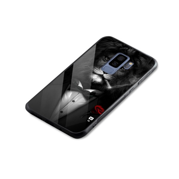Lion Class Glass Back Case for Galaxy S9 Plus