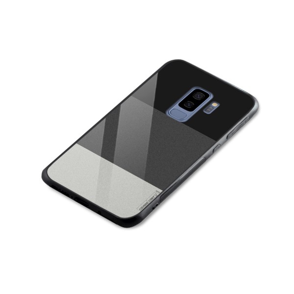 Pastel Black and Grey Glass Back Case for Galaxy S9 Plus