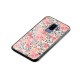 Pink Leaf Pattern Glass Back Case for Galaxy S9 Plus