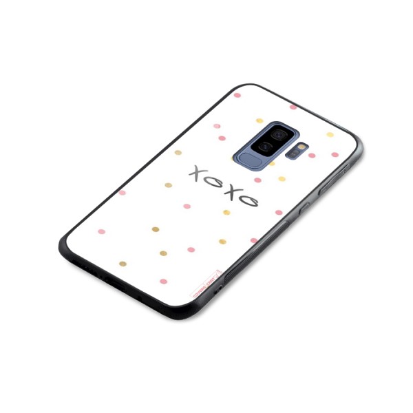 Polka Hugs Glass Back Case for Galaxy S9 Plus