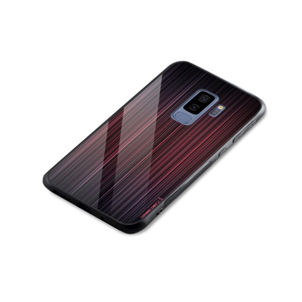 Stripes Gradiant Glass Back Case for Galaxy S9 Plus